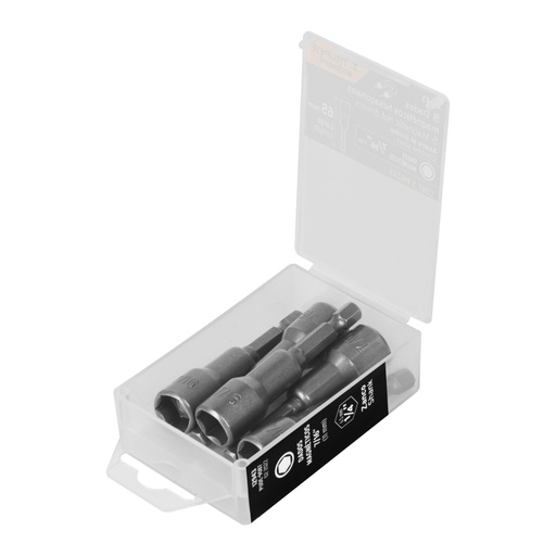 [12943] Estuche con 5 dados magnéticos de 7/16' largo 2-1/2', EXPERT PUDE-9087
