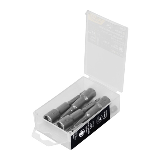 [12946] Estuche con 5 dados magnéticos de 6 mm largo 2-1/2', Expert PUDE-9006