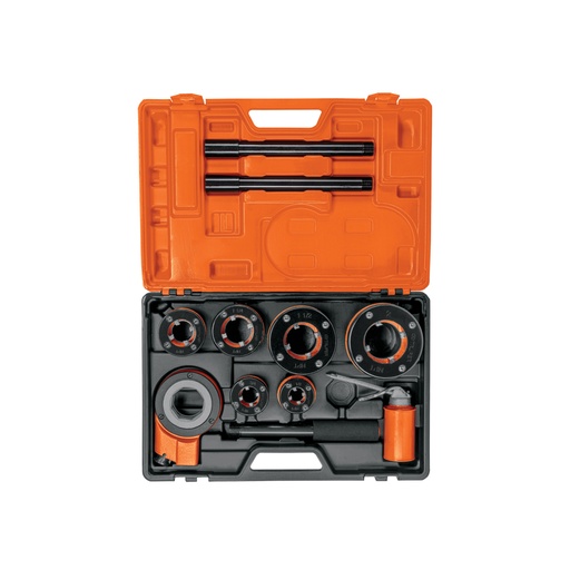 [13071] Juego de 9 tarrajas para tubo de 1/2' a 2', Truper TA-851