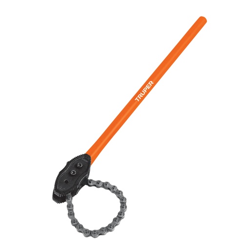 [13140] Llave de cadena tipo caimán uso pesado, mango de 28', Truper LLC-802