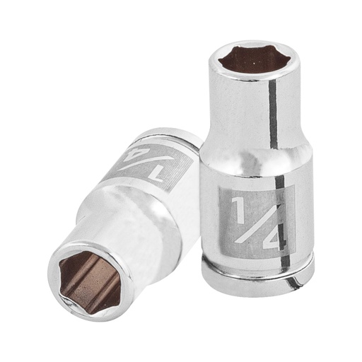 [13156] Dado de 1/4', 6 puntas, cuadro 1/4', TRUPER D-1408