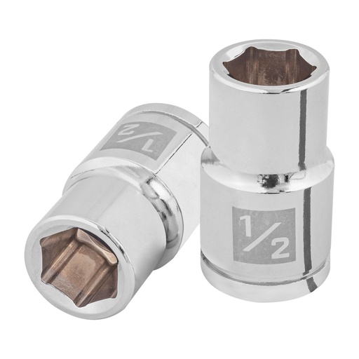 [13232] Dado de 1/2', 6 puntas, cuadro 1/2', TRUPER D-1216-H