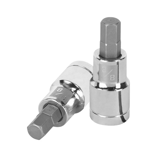 [13253] Dado punta hexagonal de 3/8', cuadro 1/2', TRUPER D-1241-3/8