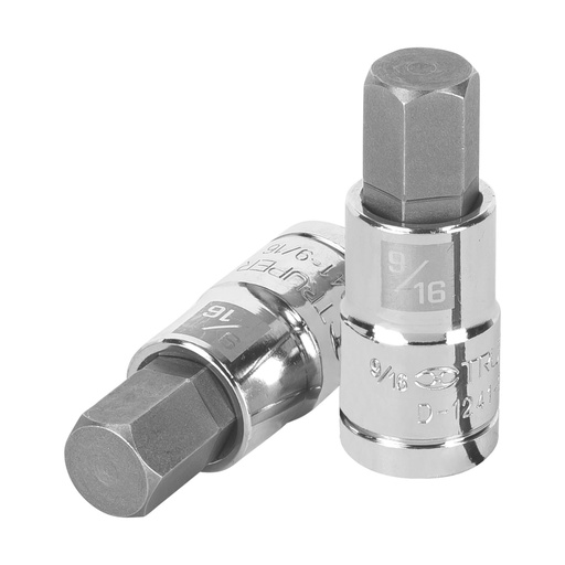 [13256] Dado punta hexagonal de 9/16', cuadro 1/2', TRUPER D-1241-9/16