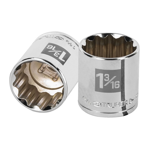 [13313] Dado de 1-3/16', 12 puntas, cuadro 1/2', TRUPER D-1238
