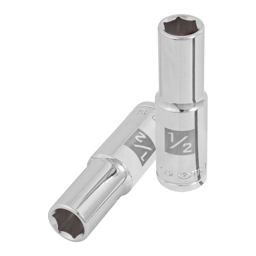 [13325] Dado largo de 1/2', 6 puntas, cuadro 1/2', TRUPER D-1216-HL