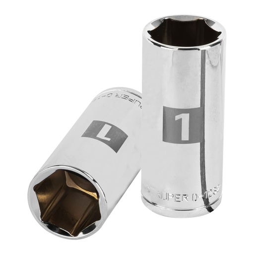 [13333] Dado largo de 1', 6 puntas, cuadro 1/2', TRUPER D-1232-HL