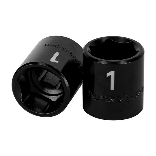 [13385] Dado de impacto de 1', 6 puntas, cuadro 1/2', TRUPER D-7432-H