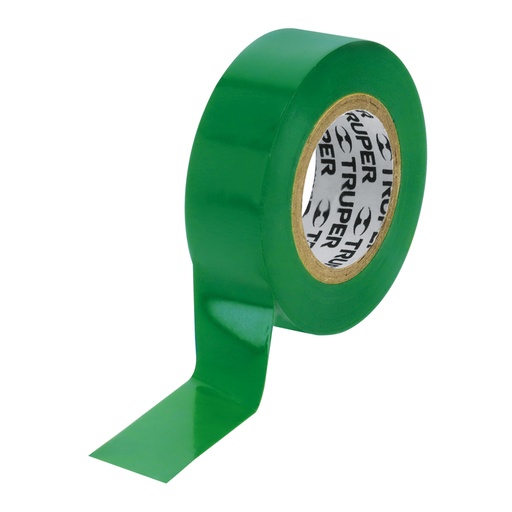 [13511] Cinta de aislar de 9 m x 19 mm, verde, TRUPER M-22V