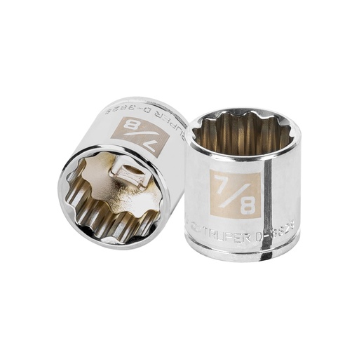 [13590] Dado de 7/8', 12 puntas, cuadro 3/8', TRUPER D-3828