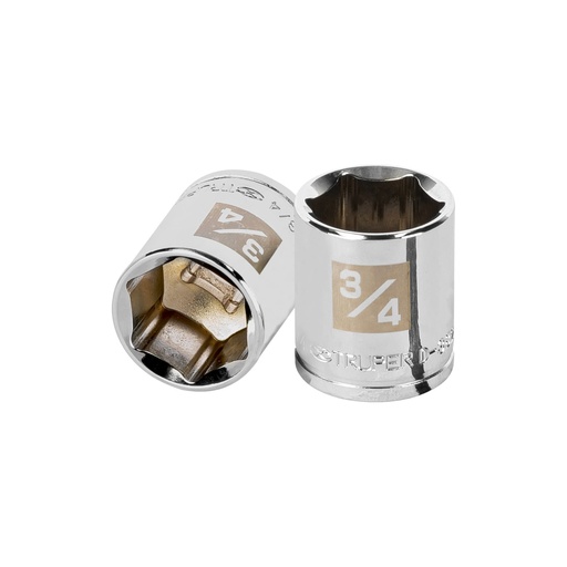 [13613] Dado de 3/4', 6 puntas, cuadro 3/8', TRUPER D-3824-H