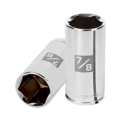 [13720] Dado largo de 7/8', 6 puntas, cuadro 3/8', TRUPER D-3828-HL