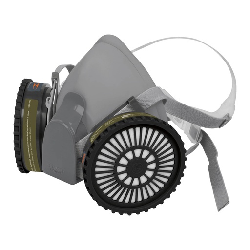 [13730] Kit respirador profesional con cartuchos multigas, Truper KIT-RES-MU