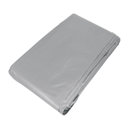 [10776] Lona de polietileno reforzada 5 x 7 m, gris, 180g/m2, TRUPER LT-57