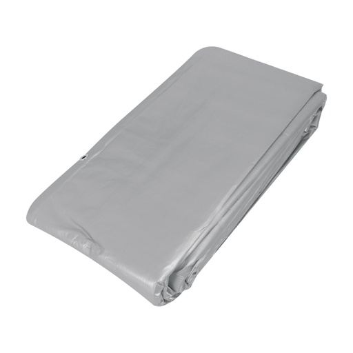 [10778] Lona de polietileno reforzada 6 x 9 m, gris, 180g/m2, TRUPER LT-69