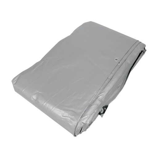 [10779] Lona de polietileno reforzada 7x10 m, gris, 180g/m2, TRUPER LT-710