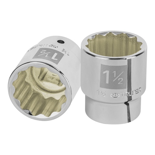 [13862] Dado de 1-1/2', 12 puntas, cuadro 3/4', TRUPER D-3448