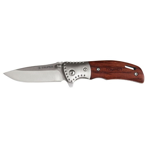 [13889] Navaja abatible 3-1/2' mango de madera, TRUPER NV-3