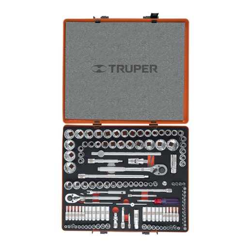 [13975] Juego 135 herramientas 1/4', 3/8' y 1/2' std y mm p/mecánico JD-135MP