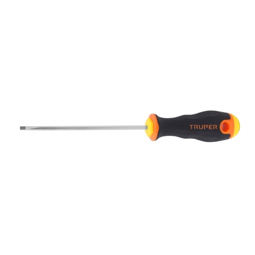 [14019] Desarmador cabinet 1/8' x 4' mango Comfort Grip, TRUPER DG-1/8X4B