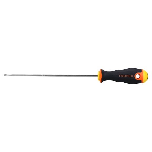[14025] Desarmador cabinet 1/8' x 6' mango Comfort Grip, TRUPER DG-1/8X6B