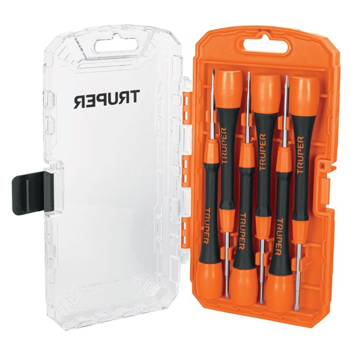 [14202] Juego con 6 desarmadores de precisión, Truper JOY-6