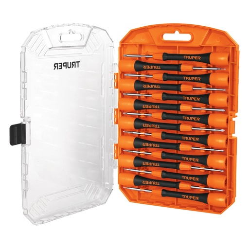 [14205] Juego con 15 desarmadores de precisión, Truper JOY-15