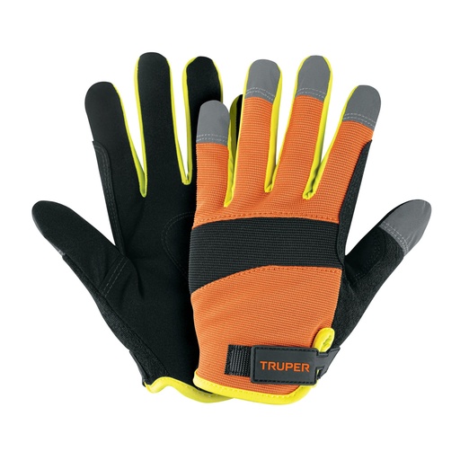 [10849] Guantes para mecánico, alta visibilidad, unitalla, TRUPER GU-625