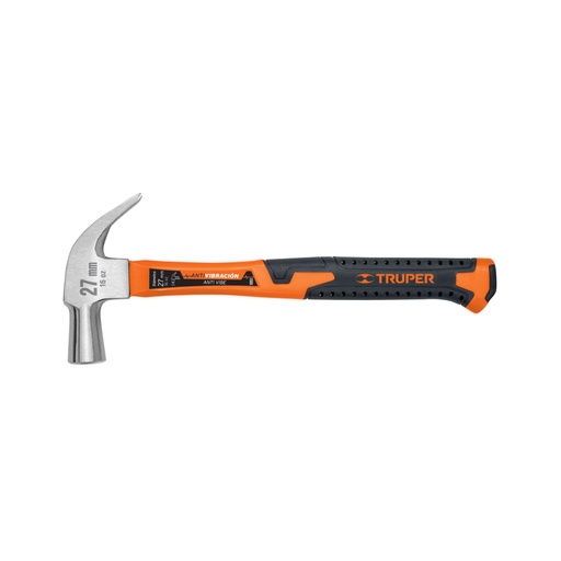 [10851] Martillo cabeza cónica 27 mm uña curva, mango fibra vidrio MAC-27F