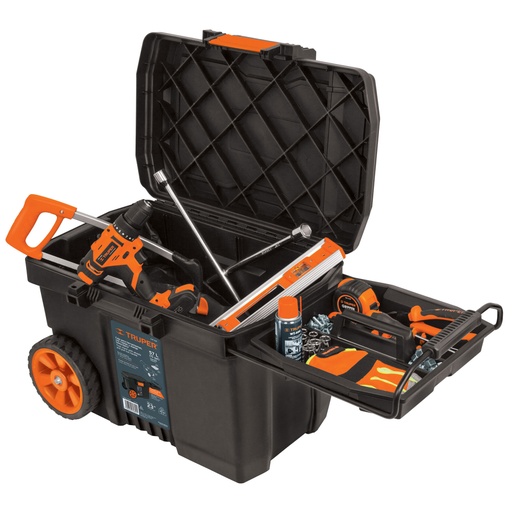 [10902] Caja para herramienta, 23'x17' con ruedas, mango telescópico CHP-23R
