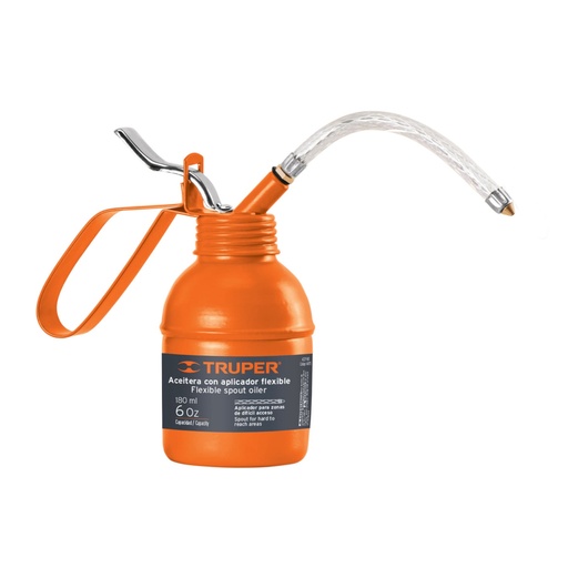 [14870] Aceitera de 180 ml (6 oz) con aplicador flexible, TRUPER ACEF-180