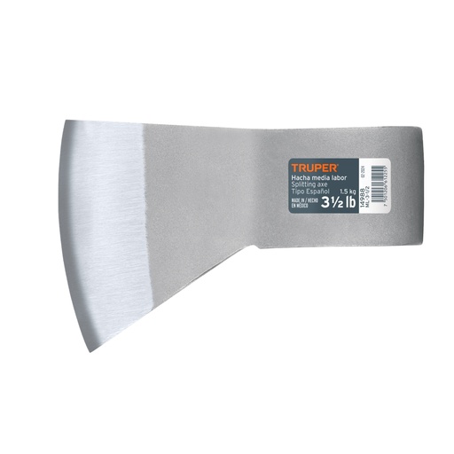 [14988] Hacha media labor 3-1/2 lb, sin mango, TRUPER ML-3-1/2