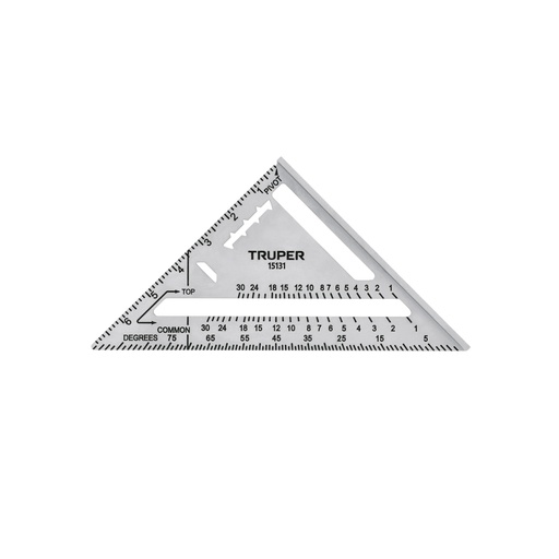 [15131] Escuadra 7' de aluminio para muros de yeso, TRUPER ET-7A
