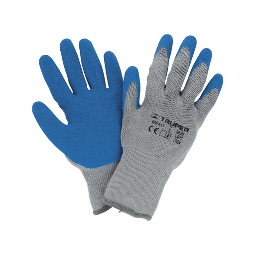 [15265] Guantes de poliéster recubiertos de látex, CH, TRUPER GU-411