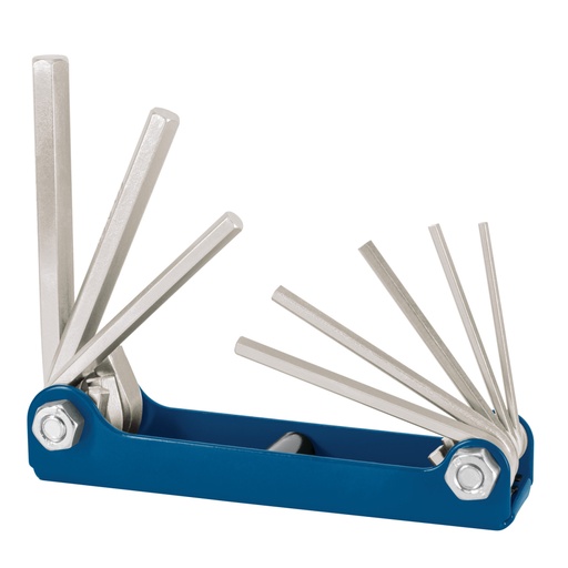 [15555] Juego de 8 llaves hexagonales mm, tipo navaja, TRUPER ALL-8M