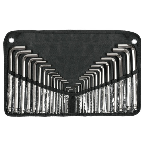 [15562] Juego 30 llaves allen largas mixtas punta bola, estuche ALL-30
