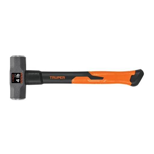 [16536] Marro octagonal 4 lb, mango de fibra de vidrio 14', TRUPER MD-4F